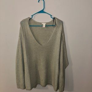Oversized light green sweater